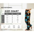 thumbnail image 4 of LETDIOSTO Women's Comfy Casual Pants Floral Print Stretch Wide Leg Palazzo Lounge Pants S-XL, 4 of 4