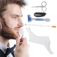 thumbnail image 4 of Beard Styling Tool Set, Beard Shaping Scissors Beard Shaping Tool Set Beard Shaping Folding Comb Beard Shaping Template  For Home For Salon, 4 of 8