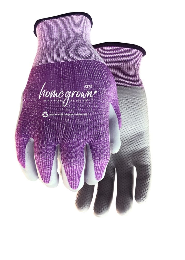 Watson Gloves EcoFriendly Garden Gloves with Foam Nitrile Palm Grip