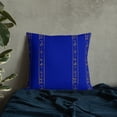 thumbnail image 4 of Royal Blue tribal stripes Throw Pillow, 4 of 4