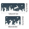 thumbnail image 3 of Vwrxbz Easter Kitchen Floor Mat Anti Slip Absorbent Door Mat Rabbit Pattern Home Decor 2 Piece Set, 3 of 9