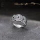 thumbnail image 2 of Wufu moneda de cobre moneda de la suerte apertura anillo ajustable Vintage cobre dinero anillo hombres y mujeres buena suerte anillo hueco regalo de cumpleaños oso de fresa Hogar, 2 of 5