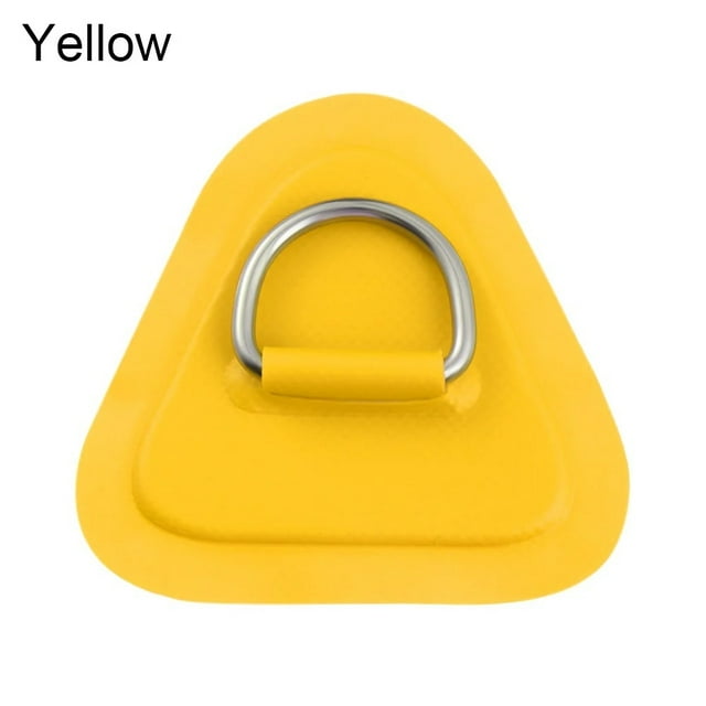 8 Pcs, Patch PVC pour Bateau Gonflable avec Anneau en Acier Inoxydable Kayak Planche de Surf Radeau Canot Cordon Ferme Boucle Anneau Coussin