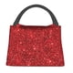 thumbnail image 1 of Fotbe Red Glitter Bolsa Térmica Portátil con Estampado, Bolsa de Entrega de Alimentos Aislada, Bolsa Reutilizable de Gran Capacidad para Comidas y Supermercado, 1 of 6