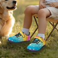 thumbnail image 6 of CHAQLIN Rainbow Shoes for Girls Slip on Mesh Knit Little Kids Sneakers with One Strap Lightweight Boys Anti Slip Hiking Running Tennis Causal School Sports Shoes, 6 of 7