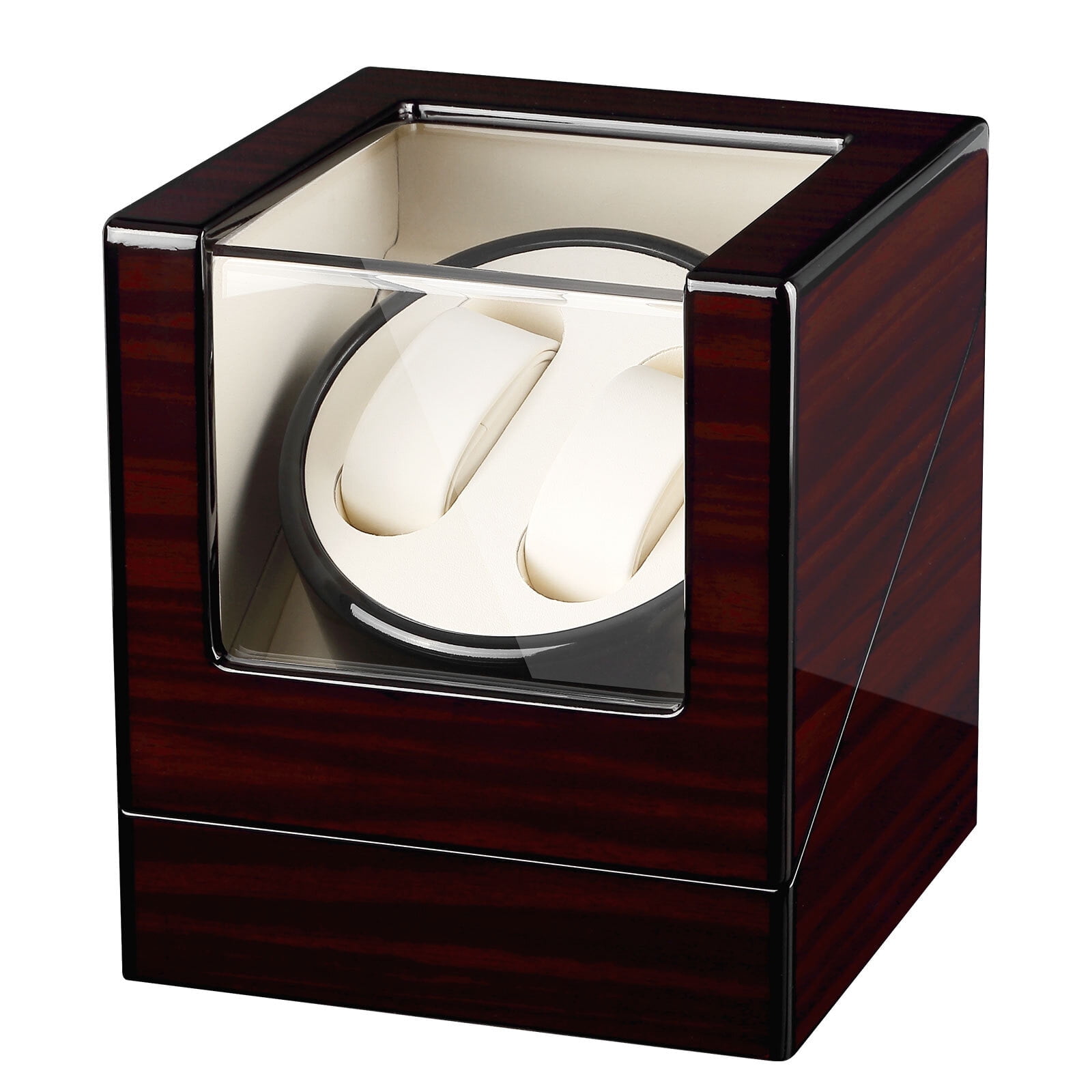 Vowella Automatic Watch Winder, Luxury Quiet Motor Watch Winder Box for Men's & Women's Automatic Watches, Watch Storage Case, Red