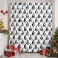 thumbnail image 6 of Christmas Tree Shower Curtains for Bathroom, Waterproof Fabric Bath Curtains Decor, Bath Tub Curtain Black Xmas Pine Trees Winter Farmhouse Decorative Shower Curtain Sets with 12 Hooks, 72x72 Inch, 6 of 8
