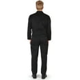 thumbnail image 2 of Natural Workwear Adult Mens Big & Tall Long Sleeve Coverall Black X-SmallTall - Runs 1 Size Small, 2 of 3