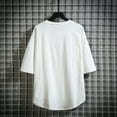 thumbnail image 6 of Men's Loose Korean Style Short Sleeve T-Shirt - Round Neck, Polyester, All-Season Casual, M-XXXXL, 6 of 6