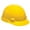 White, variant on SmoothDome® Slotted Hard Hat Cap Style, 4-Point Fast-Trac® III, Yellow