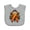 AC-Heather Grey, variant on Inktastic Multiple Sclerosis Ms Awareness Ribbon Girls Baby Bib
