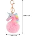 thumbnail image 2 of LAICAIW Fluffy Keychain, Pom Pom Keyring fur keychain Soft Plush Keychain Furry Keyring Faux Fur Keychain for Bag Car Room, 2 of 7