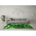 thumbnail image 3 of Ahgly Company Indoor Square Abstract Green Modern Area Rugs, 7' Square, 3 of 4