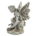 thumbnail image 4 of Design Toscano KY71004 Fiona The Flower Fairy Garden Statue, 17 Inch, Antique Stone, 4 of 4