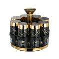 thumbnail image 2 of Rotating Glass Spice Rack Kitchen Seasoning Bottle Set with Storage Box, 2 of 5