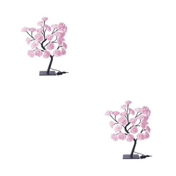 Injueey Luces de árbol de rosas simuladas: agregue un toque de elegancia a la casa y al jardín libremente y dé forma a cada rama de las Tipo 1 2Conjunto