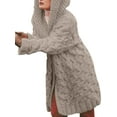 thumbnail image 1 of Gvmfive Women Knit Outerwear Open Front Cardigan Chunky Coat Sweater Jackets, 1 of 4
