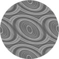 thumbnail image 1 of Ahgly Company Indoor Round Patterned Ash Gray Area Rugs, 3' Round, 1 of 6