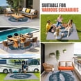 thumbnail image 4 of Teal Lip Outdoor Rug for Patio/Deck/Porch, Non-Slip Large Area Rug 5 x 7 Ft, Kiss Love Grey Retro Art Indoor Outdoor Rugs Washable Area Rugs, Reversible Camping Rug Carpet Runner, 4 of 8