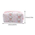 thumbnail image 2 of Bolso Cosmético Floral para Mujer Acolchado Algodón Diario Niñas () Azul, 2 of 2