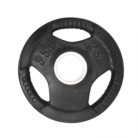 Par de Discos Olímpicos Tayga Rubber 3 Agarres 5.5 LB