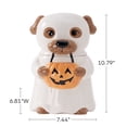 thumbnail image 2 of Way to Celebrate Halloween Ghost Dog Ceramic Cookie Jar, 2 of 5