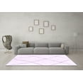 thumbnail image 3 of Ahgly Company Indoor Round Solid Purple Modern Area Rugs, 5' Round, 3 of 4