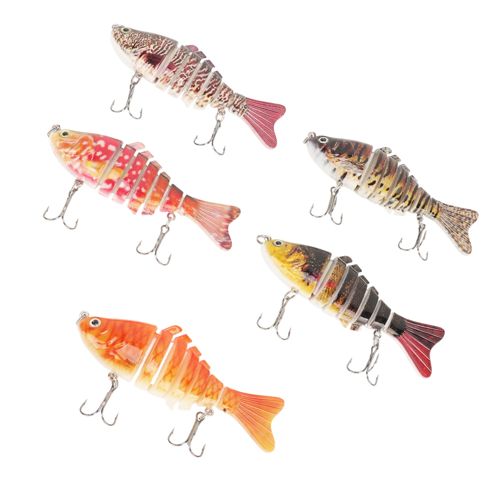 Señuelo De Pesca De Cuerpo Articulado Cebo De Rosado