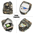 thumbnail image 5 of FORMRS Mini Backpack Purse for Women Quilted Travel Daypack Casual Shoulder Bag, Black Dinosaur, 5 of 7