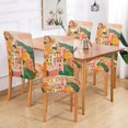 thumbnail image 2 of Yayeee 2 Pack Dining Chair Covers Stretch Parson Chairs Slipcovers Seat Protector, Pink Cityscape Painting, 2 of 6