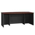 thumbnail image 3 of Sauder Via Engineered Wood Executive Desk in Classic Cherry Finish, 3 of 13
