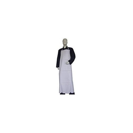 Ansell 012-56-101-35X45 35 x 45 in. 20 Mil Heavy Duty Vinyl PVC Apron, White