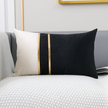 

Yidarton 30*50CM Dutch Velvet Stitching Phnom Penh Pillowcase Sofa Waist