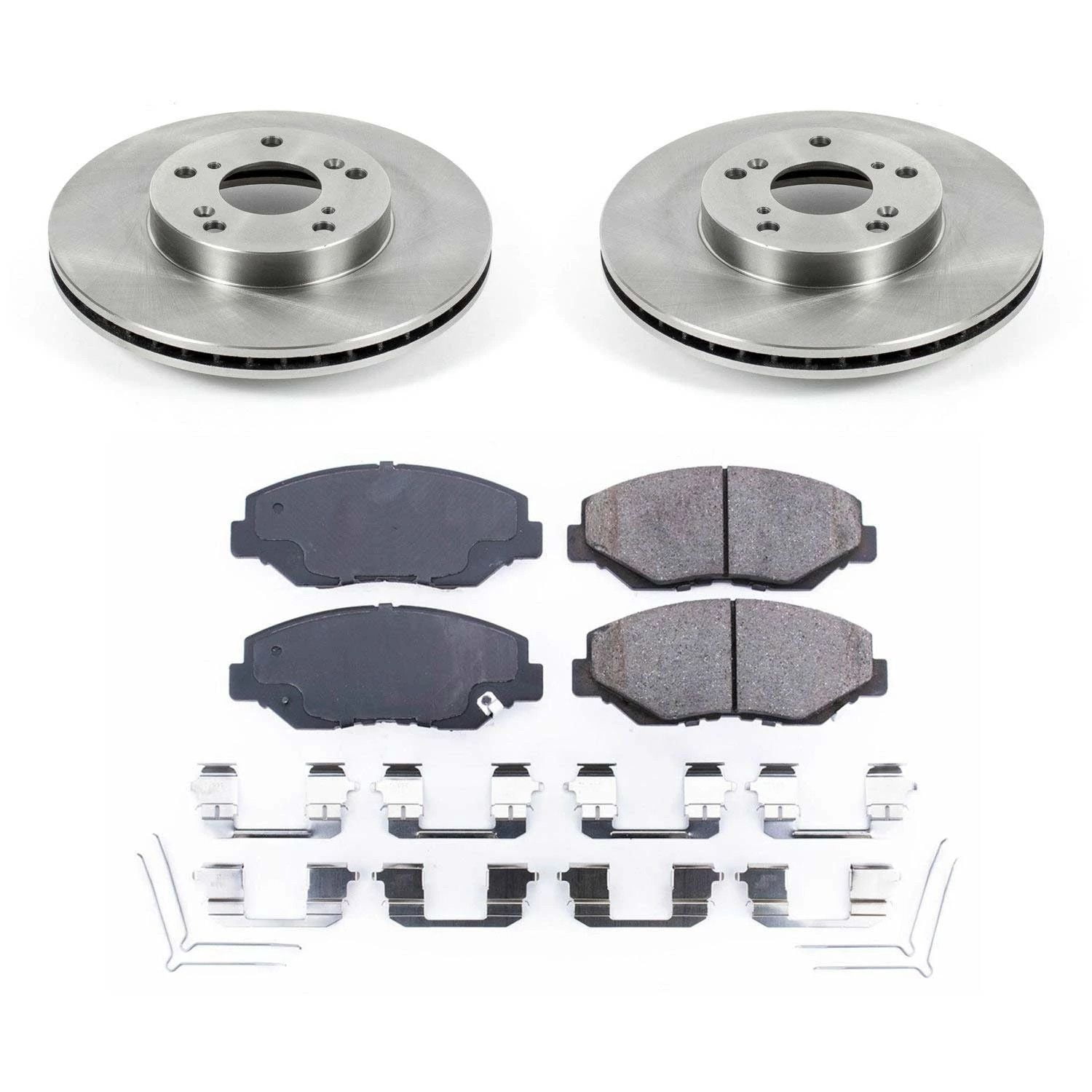Power Stop Front Stock Replacement Brake Pad and Rotor Kit KOE1043
