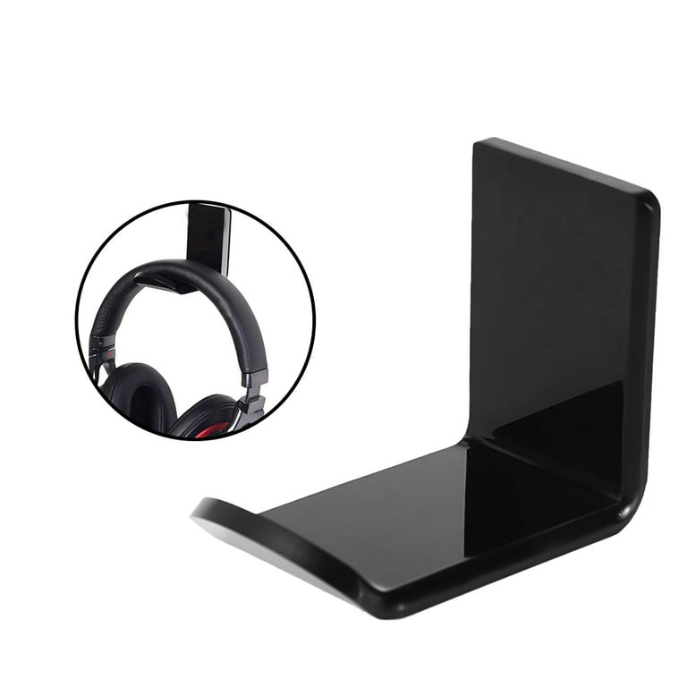 Universal Durable L Shape Headphone Wall Mount Simple Hook