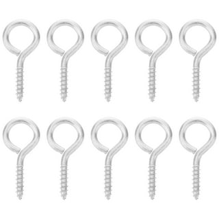 YAIRMIS 5 inch 4-Pack 304 Stainless Steel Heavy-Duty Screw Eye Hook Eye Bolts, Suitable for Rowing Racks, Hammock, Awning, Hanging Chair, Swing Chair