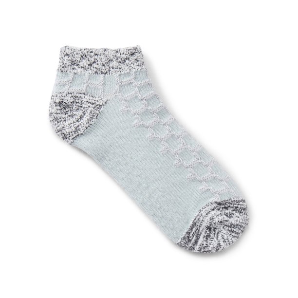 Joyspun Women's Double Layer Low Cut Lounge Socks, 3 Pack, Shoe