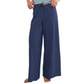 thumbnail image 2 of Delayuji Womens Wide Leg Pants Solid Color Casual Fashion Pants Sports Pants Loose Running Pants Pajamas, 2 of 6