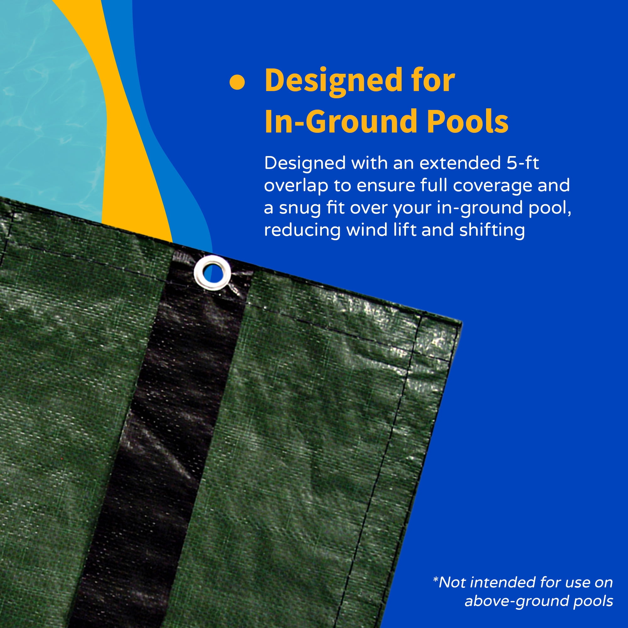 Blue Wave 25' x 45' 12-Year Rectangular In Ground Pool Winter Cover
