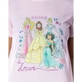 thumbnail image 4 of Disney Princess Women's Living The Dream Shirt and Shorts Pajama Set, 4 of 7