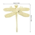 thumbnail image 2 of DEMACRIO 2Pcs Dragonfly Shape Knobs Zinc Alloy Closet Door Handle Golden Vintage Style For Drawers 3.14X3.14X0.79In, 2 of 8