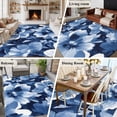 thumbnail image 5 of 5'x8' Area Rugs, Navy Blue Spring Floral Indoor Outdoor Area Rug for Living Room Bedroom, Summer Flowers Watercolor Washable Bathroom Rugs Kitchen Floor Carpet Mats Home Decor Aesthetic, 5 of 8