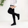 thumbnail image 3 of Calcetines Hasta la Rodilla Mujer Térmicos Invierno Calcetines Altos de Muslo Calcetines Extra Largos Casual de Punto Medias de Botas Largas para Niña Calcetines Navideños, 3 of 5