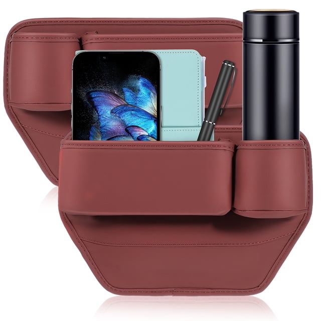 Shisuyan 2pcs Seat Gap Filler Storage Organizer Car Front Seat Organizer Center Console Storage Holder Car Insert Box