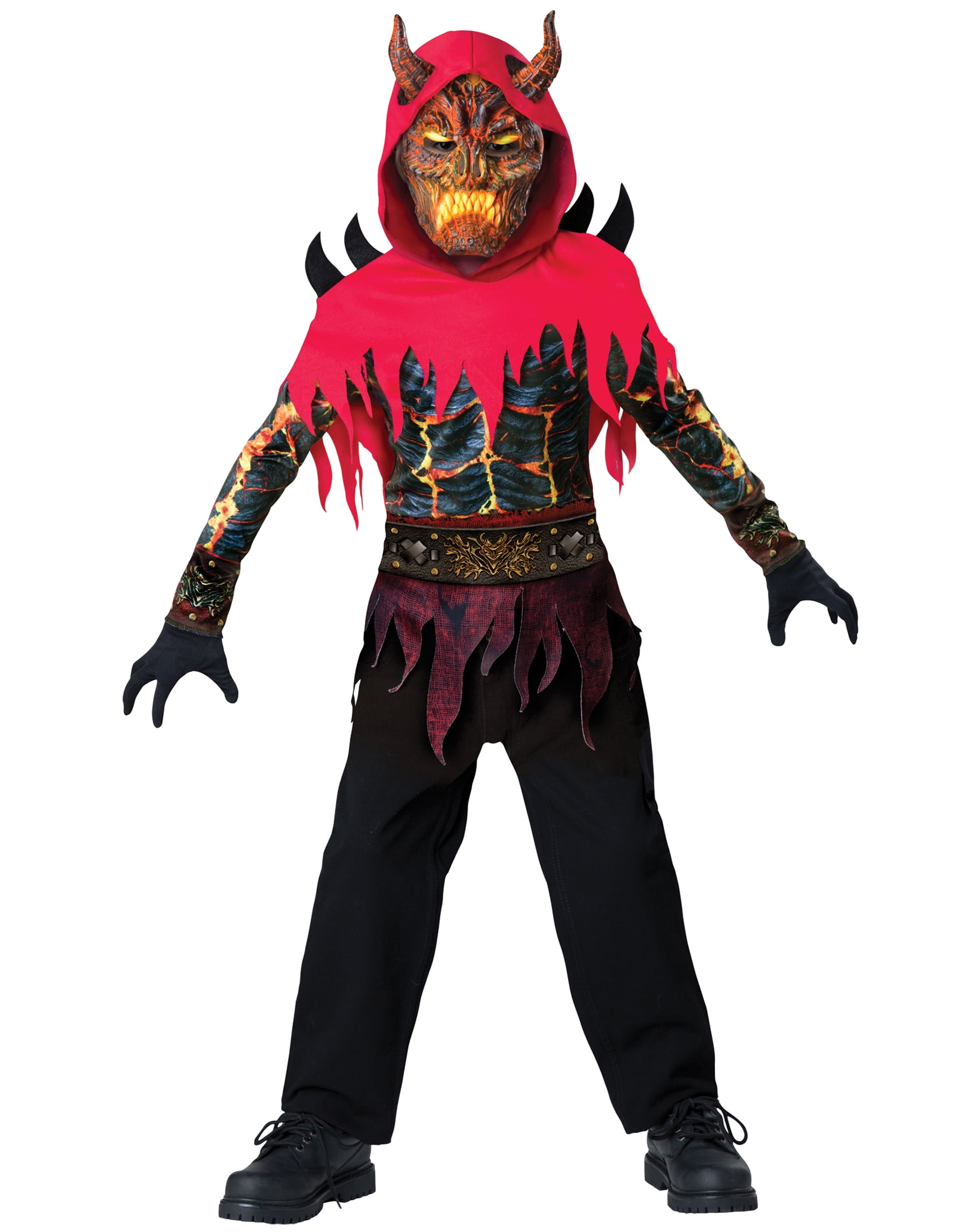 Underworld Demon Fire Red Satan Hell Horror Boys Halloween Costume - Large - Walmart.com