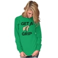 thumbnail image 3 of Get a Grip Golfing Golfer Joke Funny Long Sleeve TShirt Men Women Brisco Brands X, 3 of 6