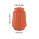 thumbnail image 3 of Plastic Glazed-Look Decorative Vase | Imitation Ceramic Finish | Navy White Orange | Modern Home Accent | Living Room TV Cabinet Shelf Decor | 12.3x6x5.8cm | Durable Flower Pot | For Fresh & Dried, 3 of 6