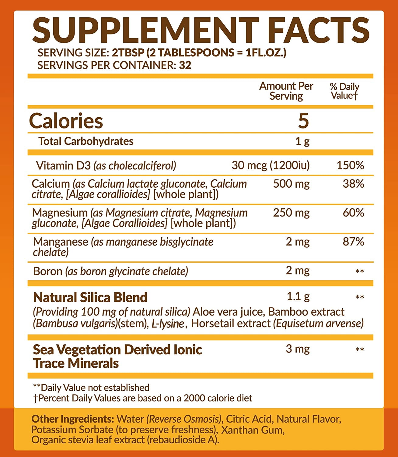 Bio Naturals Calcium & Magnesium Liquid Supplement with Vitamin D3 - Natural Formula, FOUR Types of Calcium Supports Strong Bones with Superior Absorption to Pills - 100% Vegetarian - 3