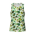 thumbnail image 4 of Xecao Green Avocado (2) Men's Tank Top Workout Quick Dry Sleeveless Gym Jogging Muscle Shirts Summer Swim Beach Tops, 4 of 9