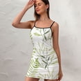 thumbnail image 3 of Ladies Elegant Sling Sleeveless Sexy Dress leaf, 3 of 6